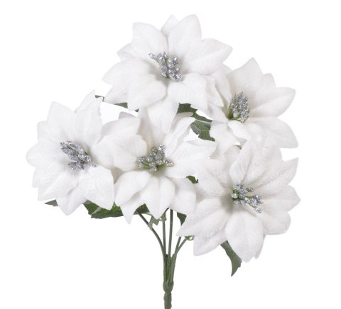 Bukiet poinsecja biała 30cm 22CAN630_101S Bukiet poinsecja biała 30cm 22CAN630_101S