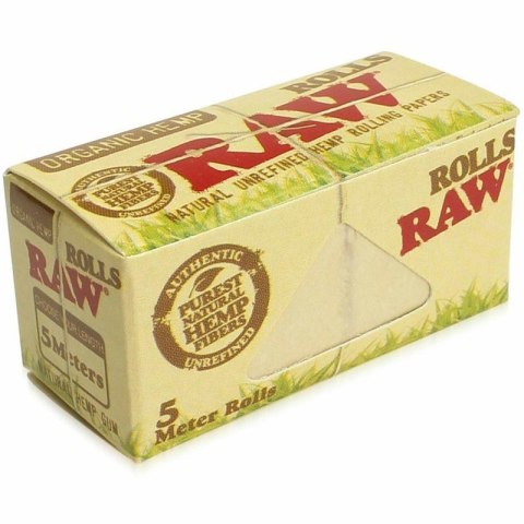 RAW Organic Rolls - bibułki w rolce 5m RAW Organic Rolls - bibułki w rolce 5m