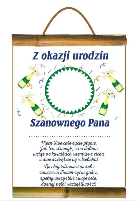 Dyplom URODZINY Szanownego Pana do wpisania Dyplom URODZINY Szanownego Pana do wpisania