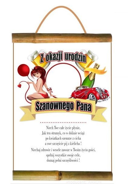 Dyplom URODZINY Szanownego Pana do wpisania Dyplom URODZINY Szanownego Pana do wpisania