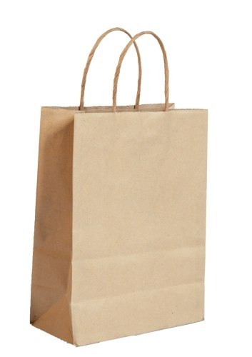 Torba papierowa 25szt. skr. rączka szara 18x8x21cm Torba papierowa 25szt. skr. rączka szara 18x8x21cm