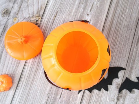 Wiaderko halloween pojemnik dynia na cukierki duże kociołek na słodycze 26145 Wiaderko halloween pojemnik dynia na cukierki duże kociołek na słodycze 26145