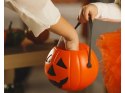 Wiaderko halloween pojemnik dynia na cukierki duże kociołek na słodycze 26145