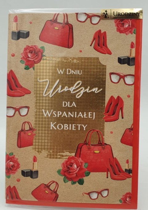 Karnet B6 urodzinowy DLA WSPANIAŁEJ KOBIETY Karnet B6 urodzinowy DLA WSPANIAŁEJ KOBIETY