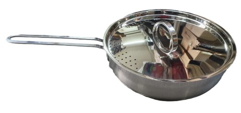 Patelnia rondel stal z pokrywką grube dno 24cm 2,8l CONSUS | 007M Patelnia rondel stal z pokrywką grube dno 24cm 2,8l CONSUS | 007M