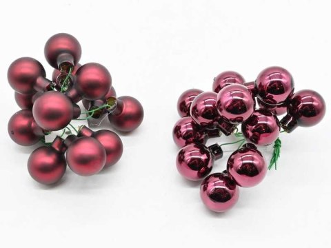 Bombki szklane z drucikiem 12szt. CZERWONE TG76259-6 Bombki szklane z drucikiem 12szt. CZERWONE TG76259-6