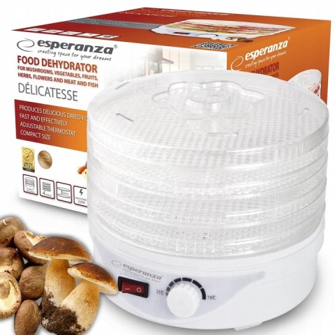 Duża suszarka do grzybów owoców warzyw mięs mocna DELICATESSE EKD003 Duża suszarka do grzybów owoców warzyw mięs mocna DELICATESSE EKD003
