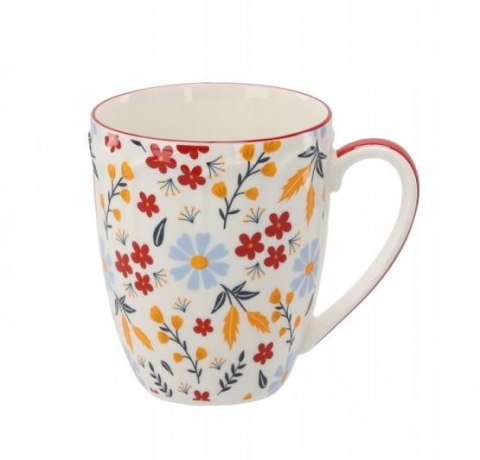 Kpl. kubek porcelanowy 350ml + porcelanowa podstawka + zaparzacz KWIATY Kpl. kubek porcelanowy 350ml + porcelanowa podstawka + zaparzacz KWIATY