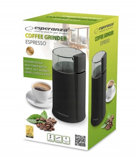 Młynek do kawy espresso czarny EKC001K Młynek do kawy espresso czarny EKC001K