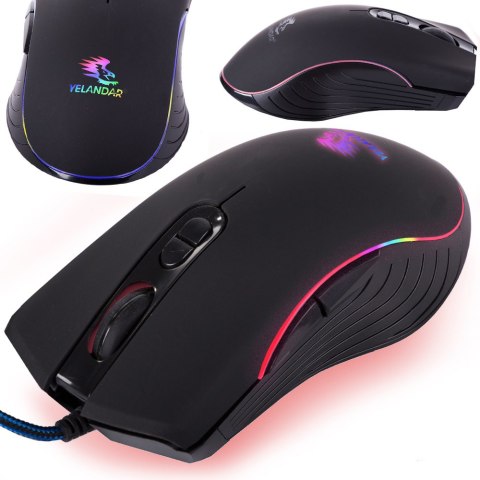 Mysz myszka optyczna przewodowa komputerowa do laptopa pc rgb gamingowa Mysz myszka optyczna przewodowa komputerowa do laptopa pc rgb gamingowa