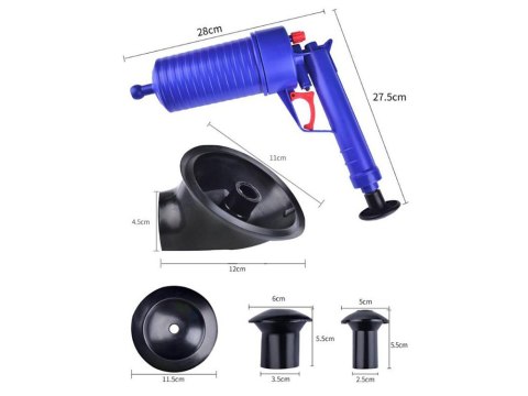 Pistolet do udrażniania rur przepychacz wc kret Pistolet do udrażniania rur przepychacz wc kret