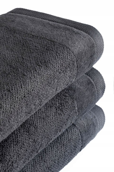 Ręcznik kąpielowy 50 x 90 VITO Ombre Ciemny Szary 100% bawełna Ręcznik kąpielowy 50 x 90 VITO Ombre Ciemny Szary 100% bawełna
