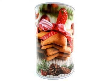 Puszka metalowa skarbonka świąteczna ciastka 8 x 12cm BOŻE NARODZENIE Puszka metalowa skarbonka świąteczna ciastka 8 x 12cm BOŻE NARODZENIE