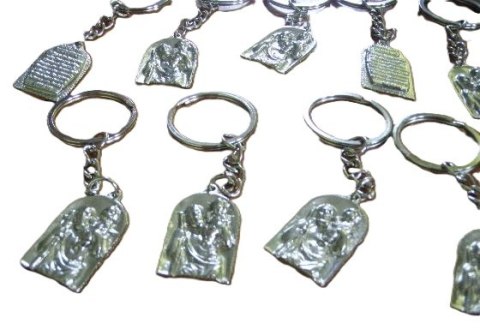Brelok metalowy kapliczka Św.Krzysztof 10 szt Brelok metalowy kapliczka Św.Krzysztof 10 szt
