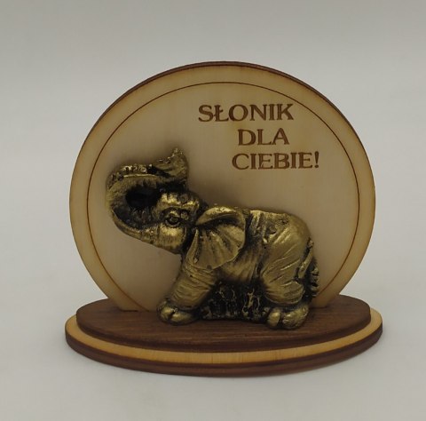 Słoń dla ciebie sklejka 7.5x8 cm Słoń dla ciebie sklejka 7.5x8 cm