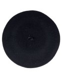 Beret damski w stylu francuskim czarny