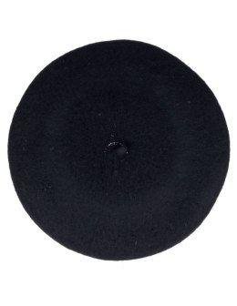 Beret damski w stylu francuskim czarny