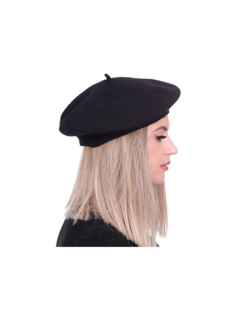 Beret damski w stylu francuskim czarny Beret damski w stylu francuskim czarny