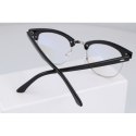 Okulary zerówki clubmaster z antyrefleksem