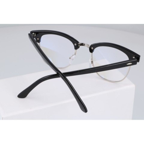 Okulary zerówki clubmaster z antyrefleksem Okulary zerówki clubmaster z antyrefleksem