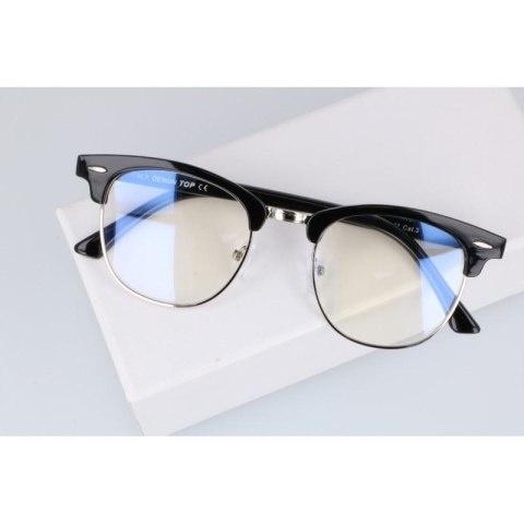 Okulary zerówki clubmaster z antyrefleksem Okulary zerówki clubmaster z antyrefleksem