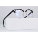 Okulary zerówki clubmaster z antyrefleksem