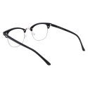 Okulary zerówki clubmaster z antyrefleksem