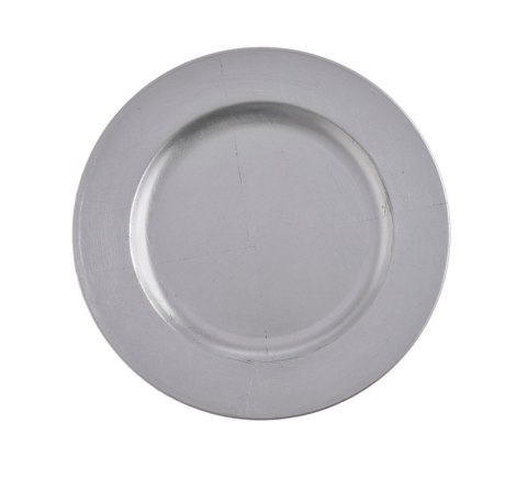 Talerz dekoracyjny plexi 22cm silver | P0001-22_SLV Talerz dekoracyjny plexi 22cm silver | P0001-22_SLV