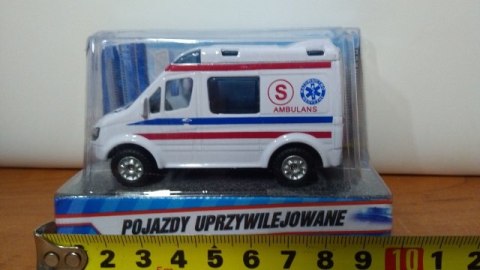 Auto metalowe mini van AMBULANS HKG071 Auto metalowe mini van AMBULANS HKG071