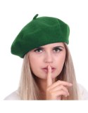 Beret damski w stylu francuskim zielony