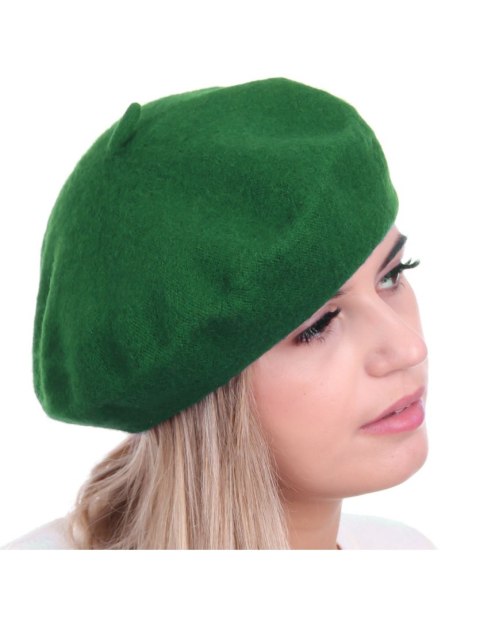 Beret damski w stylu francuskim zielony Beret damski w stylu francuskim zielony
