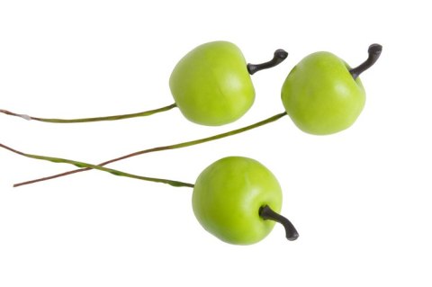 Jabłuszka na druciku matowe 2cm 30szt. | 7CAN7029 Jabłuszka na druciku matowe 2cm 30szt. | 7CAN7029
