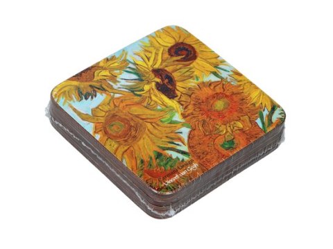 Komplet 6 podkładek korkowych - V. van Gogh, Słoneczniki CARMANI | 830-0002 Komplet 6 podkładek korkowych - V. van Gogh, Słoneczniki CARMANI | 830-0002