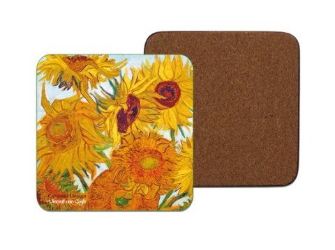 Komplet 6 podkładek korkowych - V. van Gogh, Słoneczniki CARMANI | 830-0002 Komplet 6 podkładek korkowych - V. van Gogh, Słoneczniki CARMANI | 830-0002