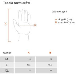 Męskie rękawiczki skórzane całuski XL