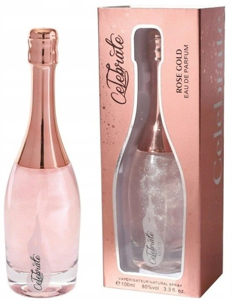 Perfumy Celebrate Rose Gold z brokatem 100ml Perfumy Celebrate Rose Gold z brokatem 100ml