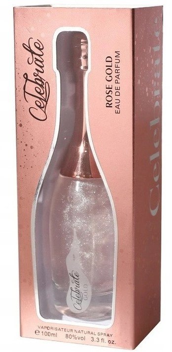 Perfumy Celebrate Rose Gold z brokatem 100ml Perfumy Celebrate Rose Gold z brokatem 100ml