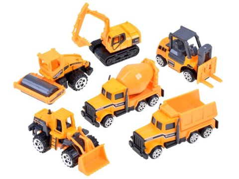 Zestaw 6 szt pojazdy budowlane metalowe ZA3505 Zestaw 6 szt pojazdy budowlane metalowe ZA3505