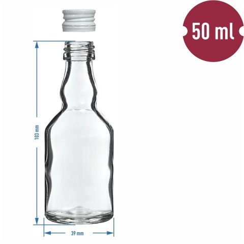 Butelka + zakrętka 50ml MALUCH 10szt. | 631050 Butelka + zakrętka 50ml MALUCH 10szt. | 631050