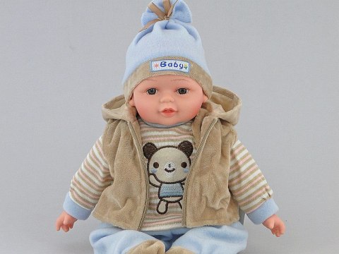 Lalka bobas 35cm z polskim dźwiękiem, śpiewa i mówi po polsku w pudełku Lalka bobas 35cm z polskim dźwiękiem, śpiewa i mówi po polsku w pudełku