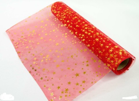 Organza 36cm x 4,5m CZERWONA Orgboż-0002czerwona Organza 36cm x 4,5m CZERWONA Orgboż-0002czerwona