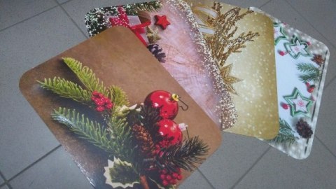 Podkładka 12szt kuchenna BOŻE NARODZENIE 30X40 Podkładka 12szt kuchenna BOŻE NARODZENIE 30X40