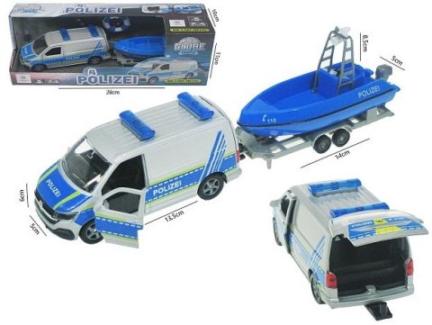 Policja z łodzią na przyczepie 29cm Volkswagen T6.1(2019) Policja z łodzią na przyczepie 29cm Volkswagen T6.1(2019)