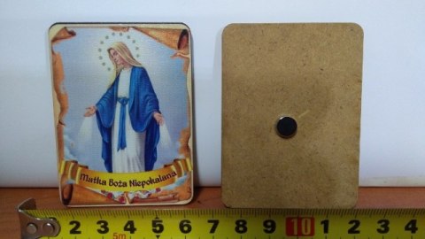 Tabliczka 5szt. na magnes 6x8cm MATKA BOŻA NIEPOKALANA Tabliczka 5szt. na magnes 6x8cm MATKA BOŻA NIEPOKALANA