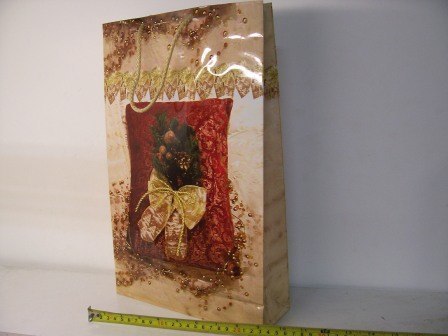Torebki 12szt. ozdobne foliowane bożonarodz. 25x39cm - LAK1 Torebki 12szt. ozdobne foliowane bożonarodz. 25x39cm - LAK1