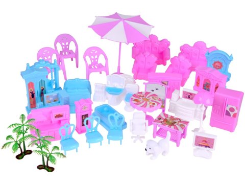 Domek willa dla lalek + mebelki 222 el. | ZA4456 Domek willa dla lalek + mebelki 222 el. | ZA4456