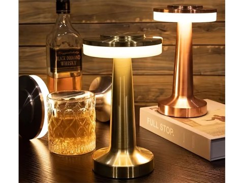 Lampka nocna stołowa dotykowa lampa 3 stopniowa do sypialni bezprzewodowa producenta 12309_ZŁ Lampka nocna stołowa dotykowa lampa 3 stopniowa do sypialni bezprzewodowa producenta 12309_ZŁ