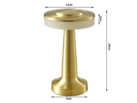 Lampka nocna stołowa dotykowa lampa 3 stopniowa do sypialni bezprzewodowa producenta 12309_ZŁ Lampka nocna stołowa dotykowa lampa 3 stopniowa do sypialni bezprzewodowa producenta 12309_ZŁ