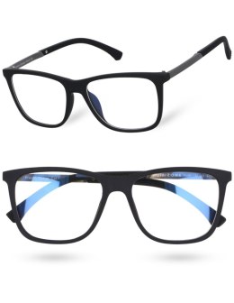 Okulary zerówki męskie do komputera z filtrem bluelight Mat