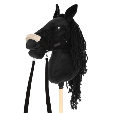 Skippi Kantar dla Hobby Horse - wodze, 2 wymienne futerka - czarny Skippi Kantar dla Hobby Horse - wodze, 2 wymienne futerka - czarny